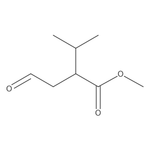 Methyl (2r)-3-methyl-2-(2-oxoethyl)butanoate结构式