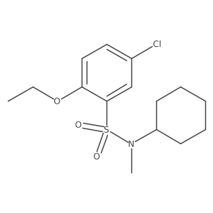 5-chloro-N-cyclohexyl-2-ethoxy-N-methylbenzenesulfonamide Structure