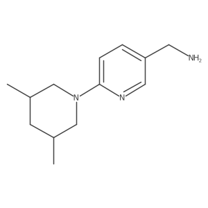 6-(3,5-Dimethyl-1-piperidinyl)-3-pyridinemethanamine Structure