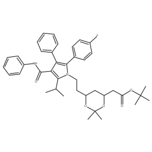 Atorvastatin Acetonide tert-Butyl Ester Structure