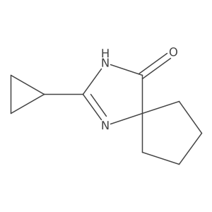 2-Cyclopropyl-1,3-diazaspiro[4.4]non-1-en-4-one Structure