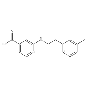 2-[[2-(3-Fluorophenyl)ethyl]amino]isonicotinic acid结构式