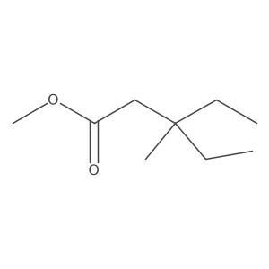 3-Ethyl-3-methyl-pentanoic acid methyl ester Structure