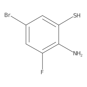 2-Amino-5-bromo-3-fluorobenzene-1-thiol结构式