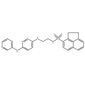 N-(2-((6-(pyridin-3-ylamino)pyridazin-3-yl)amino)ethyl)-1,2-dihydroacenaphthylene-3-sulfonamide Structure