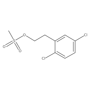 2,5-Dichlorobenzeneethanol 1-methanesulfonate结构式
