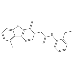N-(2-ethylphenyl)-2-(9-fluoro-4-oxo[1]benzothieno[3,2-d]pyrimidin-3(4H)-yl)acetamide Structure