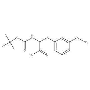 3-(Aminomethyl)-N-Boc-L-phenylalanine Structure