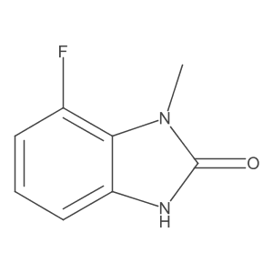 7-Fluoro-1-methyl-1H-benzo[d]imidazol-2(3H)-one结构式
