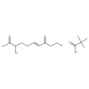 (S,E)-2-Amino-7-ethoxy-7-oxohept-5-enoic acid--2,2,2-trifluoroacetic acid (1/1) Structure