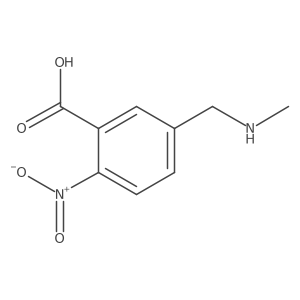 5-(N-methyl-aminomethyl)-2-nitrobenzoic acid结构式