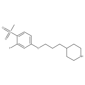 4-[3-(3-Fluoro-4-methanesulfonyl-phenoxy)propyl]piperidine Structure
