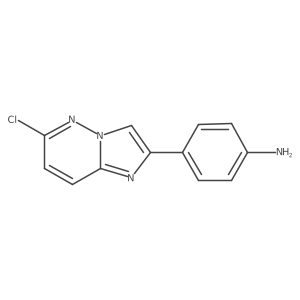 4-(6-Chloroimidazo[1,2-b]pyridazin-2-yl)aniline结构式