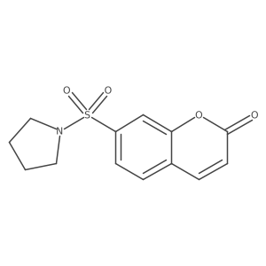 7-(Pyrrolidinylsulfonyl)chromen-2-one结构式