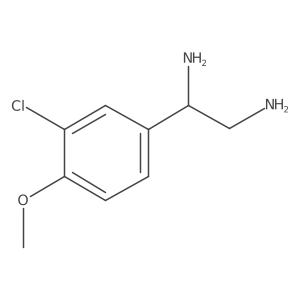 1-(3-chloro-4-methoxy-phenyl)ethane-1,2-diamine结构式
