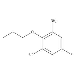 3-Bromo-5-fluoro-2-propoxyaniline结构式
