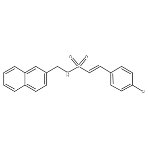 (E)-2-(4-chlorophenyl)-N-(naphthalen-2-ylmethyl)ethenesulfonamide Structure