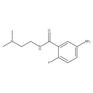 5-amino-N-[2-(dimethylamino)ethyl]-2-fluorobenzamide结构式