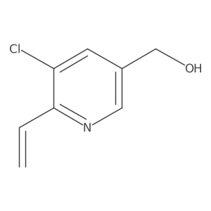 (5-Chloro-6-ethenyl-3-pyridinyl)methanol结构式