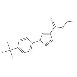 ethyl 1-[4-(trifluoromethyl)phenyl]-1H-1,2,3-triazole-4-carboxylate结构式