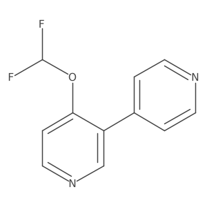 4-(Difluoromethoxy)-3,4'-bipyridine结构式