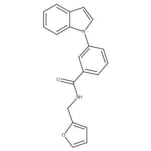 N-(furan-2-ylmethyl)-3-(1H-indol-1-yl)benzamide Structure