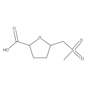 5-(Methanesulfonylmethyl)oxolane-2-carboxylic acid Structure