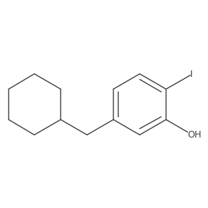 5-(Cyclohexylmethyl)-2-iodophenol Structure