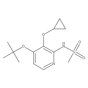 N-(4-Tert-butoxy-3-cyclopropoxypyridin-2-YL)methanesulfonamide结构式