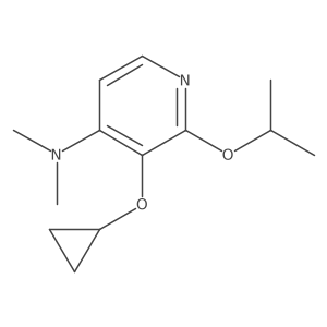3-Cyclopropoxy-2-isopropoxy-N,N-dimethylpyridin-4-amine结构式
