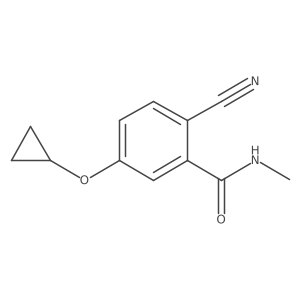 2-Cyano-5-cyclopropoxy-N-methylbenzamide结构式