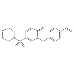 5-(morpholinosulfonyl)-1-(4-vinylbenzyl)pyridin-2(1H)-one结构式