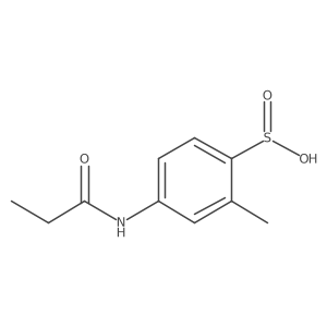 2-Methyl-4-[(1-oxopropyl)amino]benzenesulfinic acid结构式