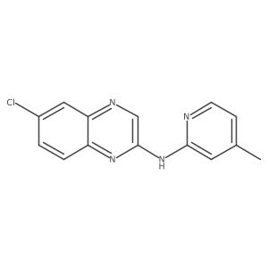6-Chloro-N-(4-methyl-2-pyridinyl)-2-quinoxalinamine Structure