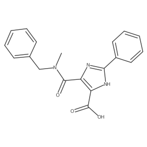 4-(benzyl(methyl)carbamoyl)-2-phenyl-1H-imidazole-5-carboxylic acid结构式