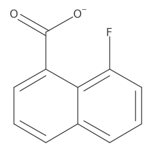 8-Fluoronaphthalene-1-carboxylate结构式