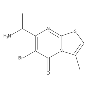 7-[(1S)-1-aminoethyl]-6-bromo-3-methyl-5H-[1,3]thiazolo[3,2-a]pyrimidin-5-one结构式