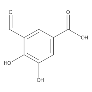 3-Formyl-4,5-dihydroxybenzoic acid结构式