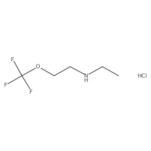 N-ethyl-2-(trifluoromethoxy)ethanamine;hydrochloride结构式