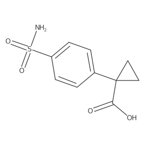 1-(4-Sulfamoylphenyl)cyclopropane-1-carboxylic acid Structure