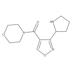 Morpholino(3-(pyrrolidin-2-yl)isoxazol-4-yl)methanone结构式