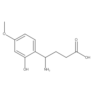 4-Amino-4-(2-hydroxy-4-methoxyphenyl)butanoic acid Structure