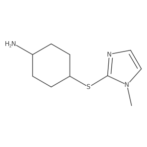 4-[(1-methyl-1H-imidazol-2-yl)sulfanyl]cyclohexan-1-amine Structure