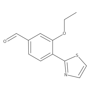 3-Ethoxy-4-(1,3-thiazol-2-yl)benzaldehyde结构式