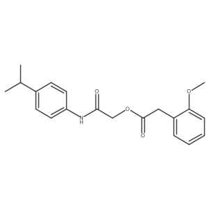 2-Oxo-2-{[4-(propan-2-yl)phenyl]amino}ethyl (2-methoxyphenyl)acetate Structure