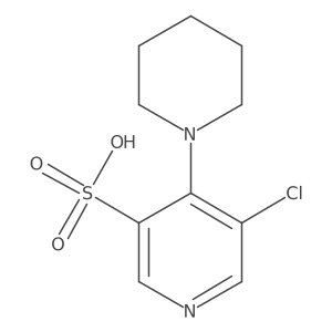 5-Chloro-4-(piperidin-1-yl)pyridine-3-sulfonic acid Structure