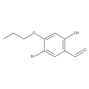 5-bromo-2-hydroxy-4-propoxy-benzaldehyde Structure