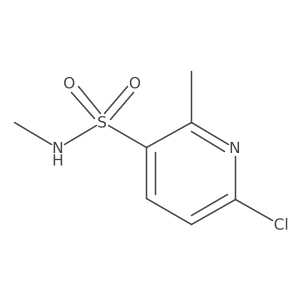 6-Chloro-N,2-dimethylpyridine-3-sulfonamide结构式