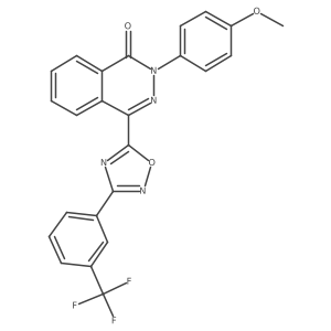 2-(4-methoxyphenyl)-4-{3-[3-(trifluoromethyl)phenyl]-1,2,4-oxadiazol-5-yl}phthalazin-1(2H)-one Structure