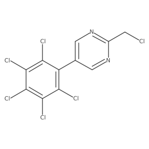 2-(Chloromethyl)-5-(perchlorophenyl)pyrimidine Structure